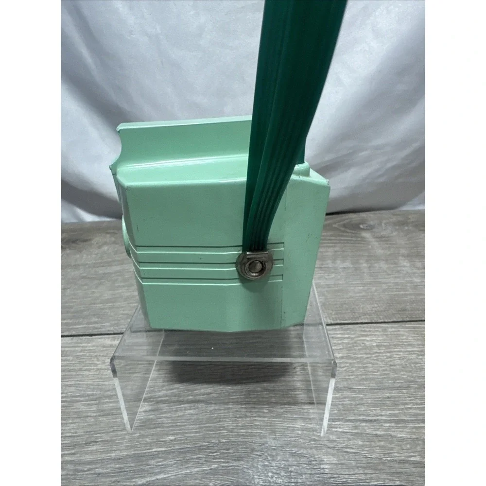 Vintage Savoy Camera Mint Seafoam Green Mid Century Atomic Logo - Untested